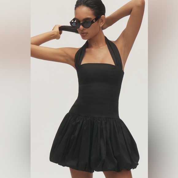 Delfi Collective Dresses & Skirts - Delfi Collective Halter bubble dress black